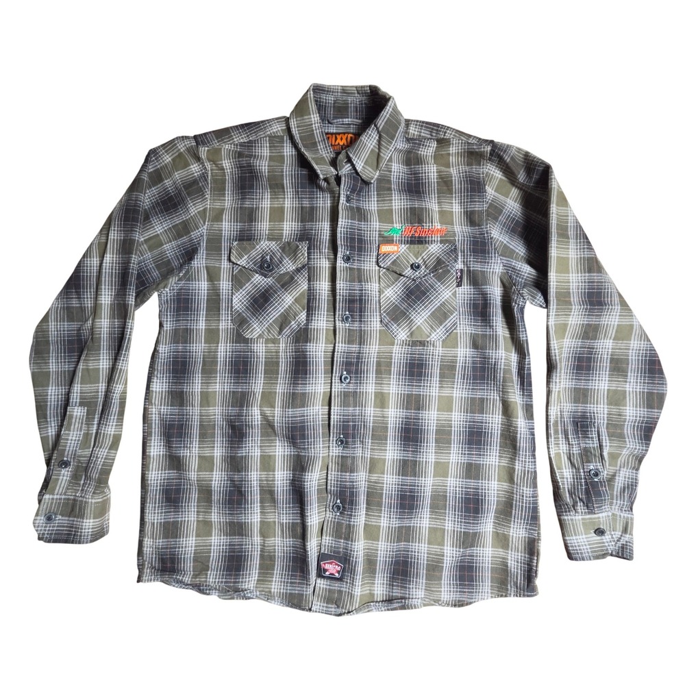 Dixxon Flannel Co Wildland FR Sinclair Plaid Shirt L Work  90s Grunge Gorpcore